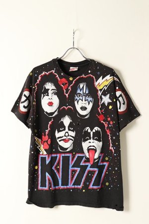 画像1: Vintage KISS 1992 AOP MEMBER FACE TEE HANES{-BAA}