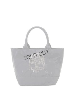 画像1: {SOLD}HYDROGEN ハイドロゲン SKULL STUDS MINI TOTE BAG{482-10080013-145-AIA}