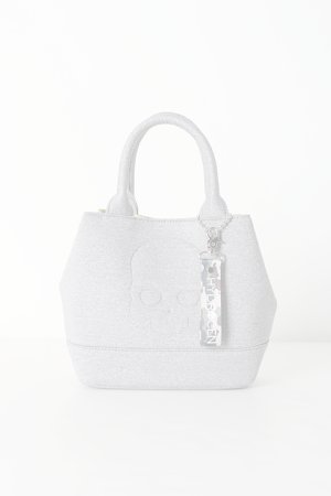 画像1:   HYDROGEN ハイドロゲン CHARM SKULL MINI TOTE BAG{482-20080018-130-BJS}