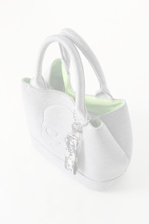 画像3:   HYDROGEN ハイドロゲン CHARM SKULL MINI TOTE BAG{482-20080018-130-BJS}