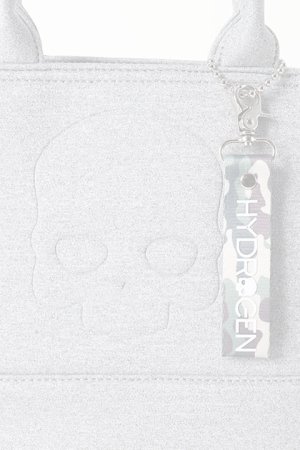 画像4:   HYDROGEN ハイドロゲン CHARM SKULL MINI TOTE BAG{482-20080019-130-BJS}