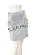 {SOLD}BALMAIN バルマン BFR SKIRT DENIM{514525190N-3401-AES}