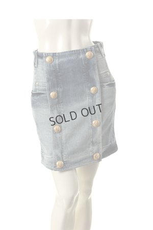 画像1: {SOLD}BALMAIN バルマン BFR SKIRT DENIM{514525190N-3401-AES}