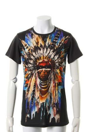 画像1: BALMAIN バルマン BHR T-SHIRT PRINTED INDIEN{-AES}