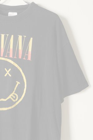 画像3:  {SOLD} Vintage NIRVANA EURO BOOTLEG SMILE TEE{-BAA}
