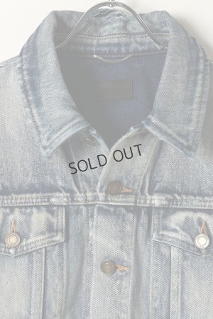 画像2: {SOLD}SAINT LAURENT PARIS サンローランパリ DESTROYED JACKET IN 70S BLUE TRASH DENIM{596908-YE957-4342-BJA}