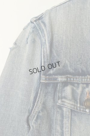 画像4: {SOLD}SAINT LAURENT PARIS サンローランパリ DESTROYED JACKET IN 70S BLUE TRASH DENIM{596908-YE957-4342-BJA}