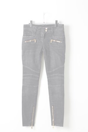 画像1:   BALMAIN バルマン BF1 DENIM BIKER BLACK{610556265N-4800-AHA}