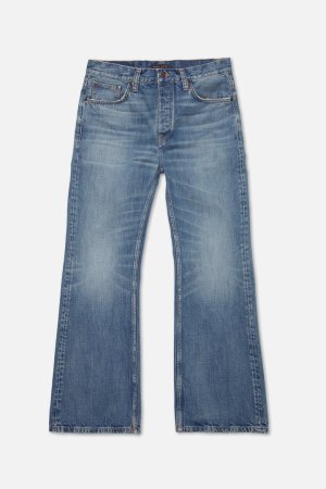 画像1: Nudie Jeans ヌーディージーンズ Flare Glenn Streaky Worn フレアグレン レギュラーフィット フレアデニム(レングス30) {114855030FLAREGLENN490-BEA}