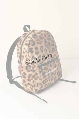 画像2: {SOLD}SAINT LAURENT PARIS サンローランパリ ヌックス バックパック（リブ編みレオパードプリント ベルベット）{-BBA}
