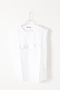   BALMAIN バルマン BF1 T-SHIRT LOGO BALMAIN{628187326I-0001-AIS}