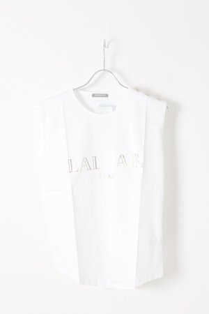 画像1:  {SOLD} BALMAIN バルマン BF1 T-SHIRT LOGO BALMAIN{628187326I-0001-AIS}