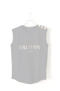   BALMAIN バルマン BF1 T-SHIRT LOGO BALMAIN{628187326I-0100-AIS}
