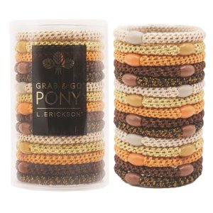 画像1: France Luxe フランス ラックス ポニーテール チューブ 15P(ニュートラルメタリック）{639709348276-BAS}