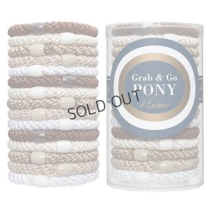 画像1: {SOLD}France Luxe フランス ラックス ポニーテール チューブ 15P（ライトゴールドメタリック）{639709362449-BEA}