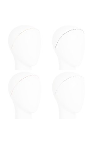 画像2:  {SOLD} France Luxe フランス ラックス メタル ウェイビー ヘッドバンド 4本セット (ゴールド/シルバー/ローズゴールド/ガンメタル){639709486503-BAA}