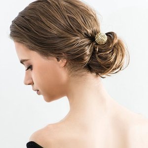 画像2: France Luxe フランス ラックス メタル メッシュ ボール スパイラル スクリューピンM (ゴールド){639709490647-BBS}