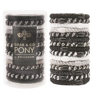 画像1: France Luxe フランス ラックス ポニーテール チューブ 15P（ブラックオパール)