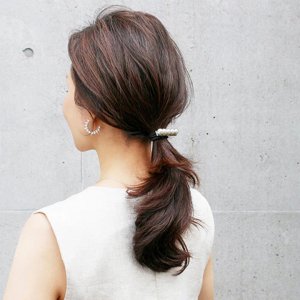 画像4: France Luxe フランス ラックス スキニー パール バー ポニー （クリーム/シルバー）{-BFS}