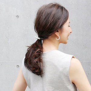 画像5: France Luxe フランス ラックス スキニー パール バー ポニー （クリーム/シルバー）{-BFS}