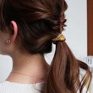 画像2: France Luxe フランス ラックス ポニーテール チューブ 15P（キャメルバック）{639709625421-BFS}