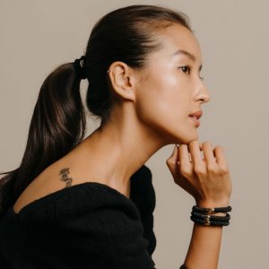 画像3: France Luxe フランス ラックス ポニーテール チューブ 8P（ブラック/ゴールド）{639709636199-BEA}