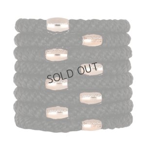 画像1: France Luxe フランス ラックス ポニーテール チューブ 8P（ブラック/ローズゴールド）{639709636205-BEA}