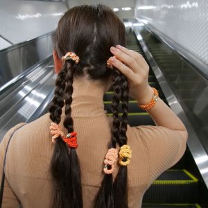 画像5: France Luxe フランス ラックス ポニーテール チューブ 15P（ポピー/ゴールド）{639709691563-BEA}