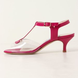 画像5: 【 30%OFF セール49,500円→34,650円】 NEBULONI E. ネブローニ PVC アンクルストラップサンダル{6438/551-PINK CAPRETTO631-BJS}