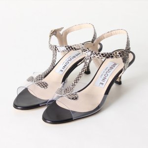 画像2: 【 30%OFF セール59,400円→41,580円】 NEBULONI E. ネブローニ PVC アンクルストラップサンダル{6438R/551-BLACK PVC/BISSA2182-BJS}