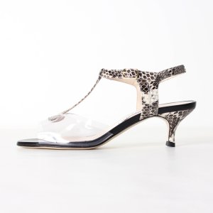 画像5: 【 30%OFF セール59,400円→41,580円】 NEBULONI E. ネブローニ PVC アンクルストラップサンダル{6438R/551-BLACK PVC/BISSA2182-BJS}