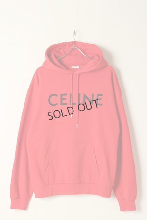 画像1: {SOLD}CELINE セリーヌ CELINE ルーズフーディー / コットンフリース{2Y321670Q.27SM-BBA}