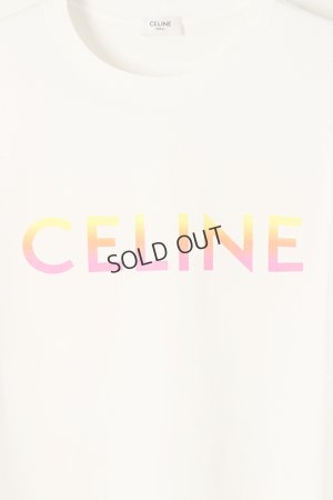 画像3: {SOLD}CELINE セリーヌ グラデーションCELINEプリント ルーズ Tシャツ{2X10B671Q.01EC-BBS}