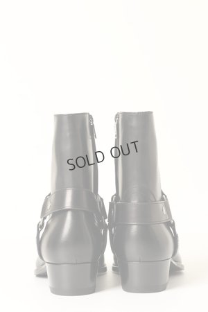画像3: {SOLD}SAINT LAURENT PARIS サンローランパリ クラシック ワイアット ハーネスブーツ（ブラック／レザー）{-BBA}