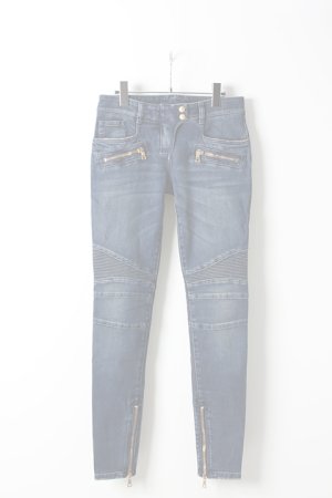 画像1:   BALMAIN バルマン BF1 DENIM BIKER BLUE{725998264N-3180-AIS}
