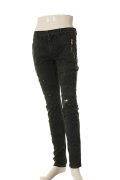 【 30%OFF セール｜138,600円→97,020円】 BALMAIN バルマン BHR DENIM BIKER PYTHON SLIM{72.9529.T127-140-AGA}