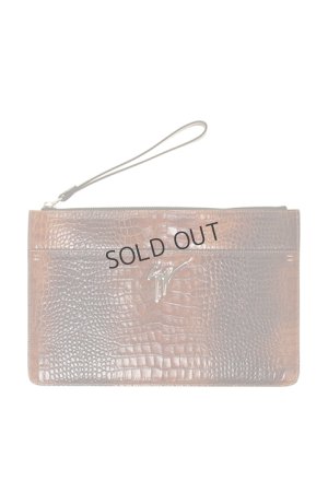 画像1: {SOLD}GIUSEPPE ZANOTTI ジュゼッペザノッティ GZM CLUTCH BAG LOGOMED{72IBU7004ZA-208-AGA}