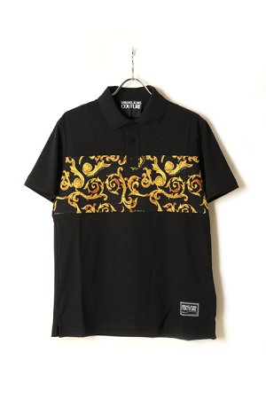 画像1: VERSACE ヴェルサーチ スケッチ クチュール ポロ シャツ{-BCS}