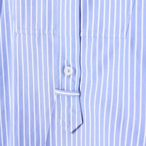 画像5: 【 40%OFF セール66,000円→39,600円】 BLAMINK ブラミンク ストライプバンドカラーシャツ{7911-230-0092-BLU-BJS}