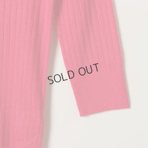 画像4: {SOLD}BLAMINK ブラミンク カシミヤシルク18Gリブショートスリーブニット{7913-106-0205-PNK-BAS}