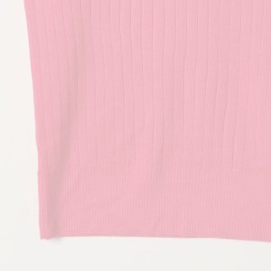 画像5:   BLAMINK ブラミンク カシミヤシルク18Gリブショートスリーブニット{7913-106-0205-PNK-BAS}