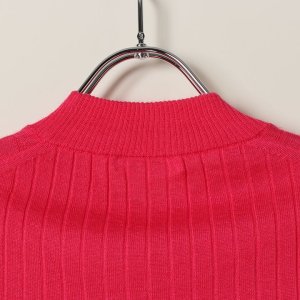 画像6: 【 40%OFF セール88,000円→52,800円】 BLAMINK ブラミンク カシミヤシルク18Gリブショートスリーブニット{7913-106-0205-PNK-BAS}