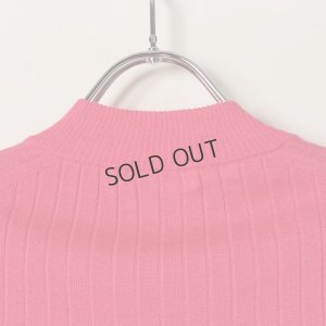 画像6: {SOLD}BLAMINK ブラミンク カシミヤシルク18Gリブショートスリーブニット{7913-106-0205-PNK-BAS}