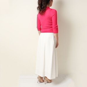 画像10: 【 40%OFF セール88,000円→52,800円】 BLAMINK ブラミンク カシミヤシルク18Gリブショートスリーブニット{7913-106-0205-PNK-BAS}