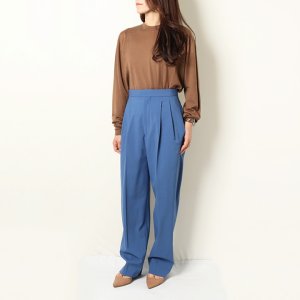 画像9: 【 40%OFF セール77,000円→46,200円】 BLAMINK ブラミンク ウールタックテーパードパンツ{7914-299-0181-ROYAL-BJA}