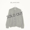 {SOLD}BLAMINK ブラミンク PRE 7GカシミヤファーVネックカーディガン{7915-299-0049-OLV-BBA}