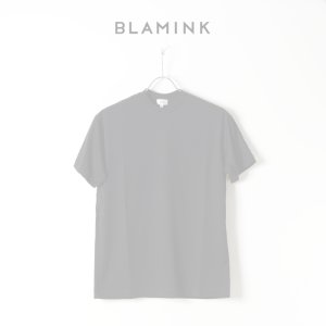 画像1:   【Regular item】BLAMINK ブラミンク コットンクルーネック刺繍ショートスリーブTシャツ{7917-222-0010-BLK-BJS}