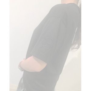 画像10:   【Regular item】BLAMINK ブラミンク コットンクルーネック刺繍ショートスリーブTシャツ{7917-222-0010-BLK-BJS}