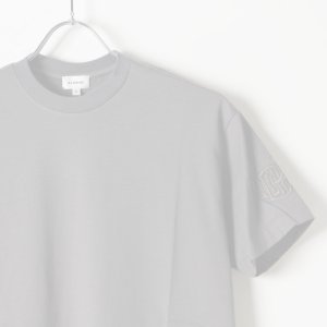 画像3:   【Regular item】BLAMINK ブラミンク コットンクルーネック刺繍ショートスリーブTシャツ{7917-222-0010-GRY-BJS}