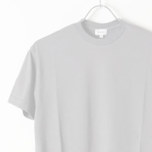 画像4:   【Regular item】BLAMINK ブラミンク コットンクルーネック刺繍ショートスリーブTシャツ{7917-222-0010-GRY-BJS}